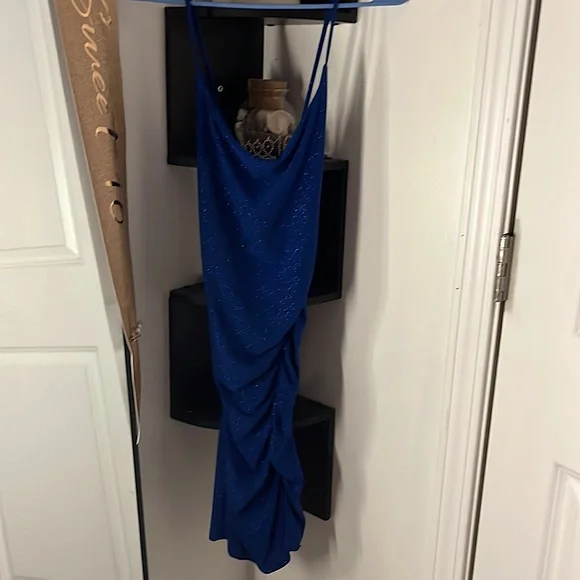 Sabora | Dresses | Short Skin Tight Sabora Dress Its Blue With Sparkles On  It And Its A Size Medium